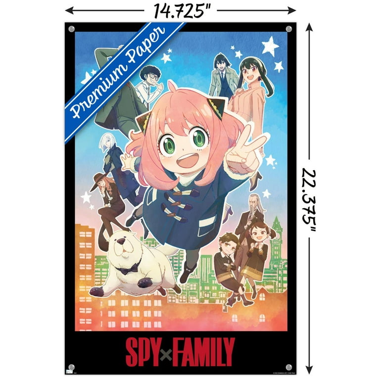 SPY×FAMILY アートパネル Spy x Family - Anya Key Art Wall Poster with Push Pins, 14.725