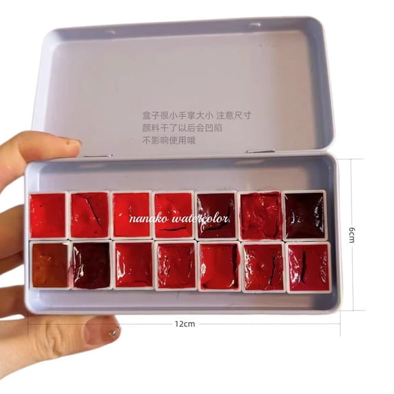 SENNELIER L'Aquarelle French Watercolor Handmade Professional Watercolor 14 Colors 2ml White Iron Box Color Card
