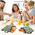 thumbnail image 7 of Haosy 3 Pack Reusable Ziploc Bags BPA Free Healthy Food Storage Bag Leakproof Sandwich Snack Freezer Bags Cute Small Flowers and Leaves, 7 of 7