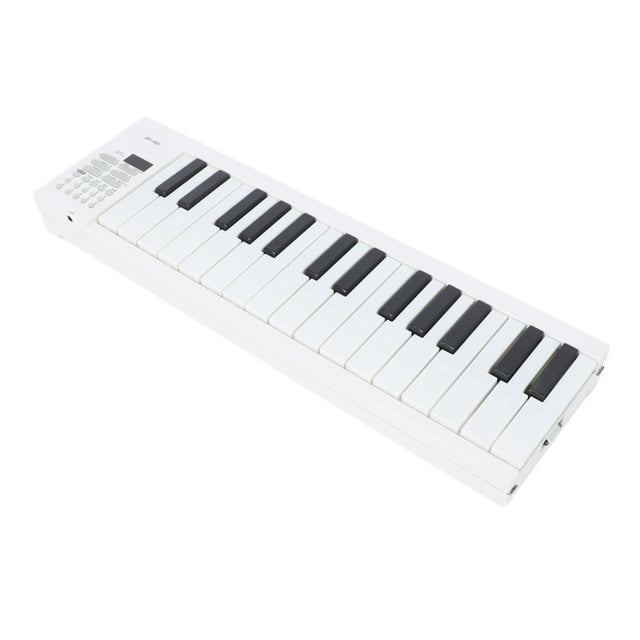 61 Key Foldable Piano Keyboard, Electronic Wear Resistant Soft Non Toxic 61 Key Portable Keyboard Crisp Sound with Recording Playback for Practice