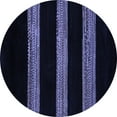 thumbnail image 1 of Ahgly Company Indoor Round Abstract Blue Modern Area Rugs, 5' Round, 1 of 4