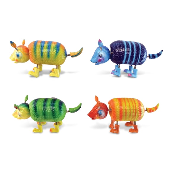 CoTa Global Armadillo Refrigerator Bobble Magnets Set of 4 - Assorted Color Fun Cute Wild Life Animal Bobble Head Magnets For Kitchen Fridge, Home Decor, Cool Office and Decorative Novelty - 4 Pack