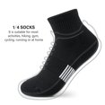 thumbnail image 3 of 5 Pairs Ankle Socks Womens Athletic Thick Cushioned Running Hiking Low Cut, 3 of 6