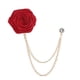 thumbnail image 5 of Accesorios de pecho MC para hombres y mujeres con estilo Accesorios para trajes Broche de rosa encriptado Cadena con borlas Accesorios para trajes de hombre, 5 of 6