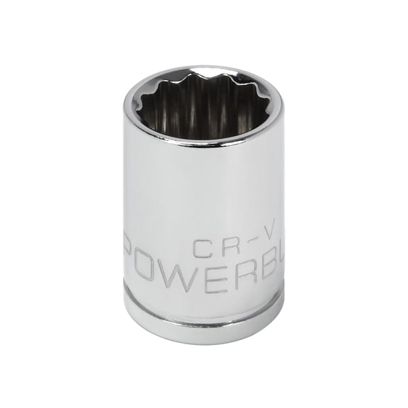 Powerbuilt 3/8 Inch Drive x 9/16 Inch 12 Point Shallow Socket - 641005