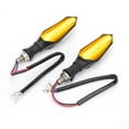 thumbnail image 1 of Motorcycle Turn Signals, Impact Resistant ABS Plastic Atv Turn Signal Kit Bright Amber Color  For Electric Scooters, 1 of 8