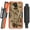 Hunter Camo, variant on Case + Hand Strap + Belt Clip Combo for Sonim XP10 5G, Nakedcellphone Slim Hard Shell Phone Cover with Kickstand and [Rotating/Ratchet] Belt Hip Holster Holder Combo for XP9900 (2022)