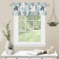 thumbnail image 2 of Kitchen Curtain Valance for Windows Nautical Theme Sea Turtle Coral 1 Panel, 54 x 18 Inch Rod Pocket Valance Window Treatments Short Curtains for Bathroom Bedroom, 2 of 6