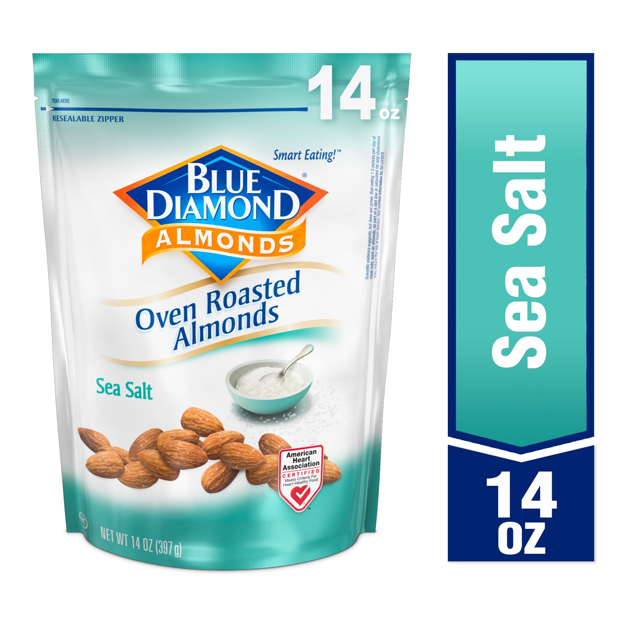 Blue Diamond Almonds, Oven Roasted Sea Salt 14 oz