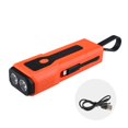 thumbnail image 3 of GLFILL Portable Flashlight Strong Light Flashlight USB Rechargeable with Charging Cable Orange, 3 of 9