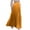 Gold, variant on Women's Pleated Solid Color Maxi Skirt with Large Swing, A-line Floor Length Skirt, Casual Flowy Skirt with Elastic Waist,Gold,XL