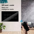 thumbnail image 2 of 2X Interruptor de Pared con Luz TáCtil Inteligente WIFI, Panel de Cristal de 8 Entradas, Tuya Smart Life para Alexa, Home, Negro, 2 of 4