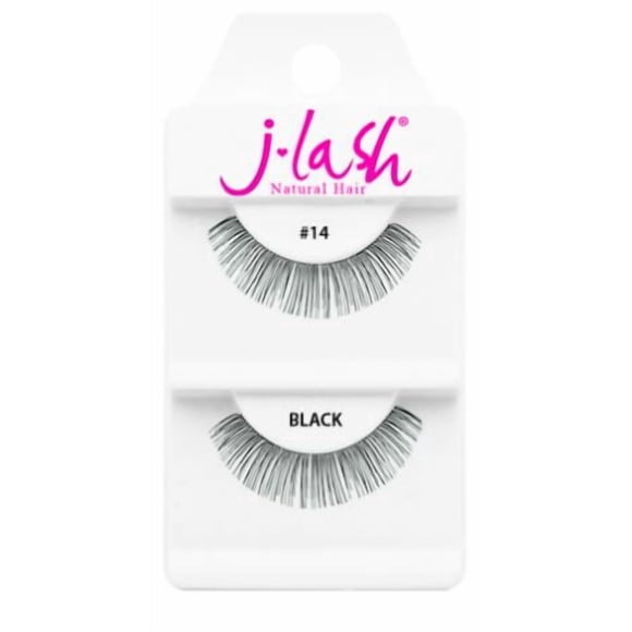 Pestañas postizas J Lash Daily #14 negras reutilizables hechas a mano