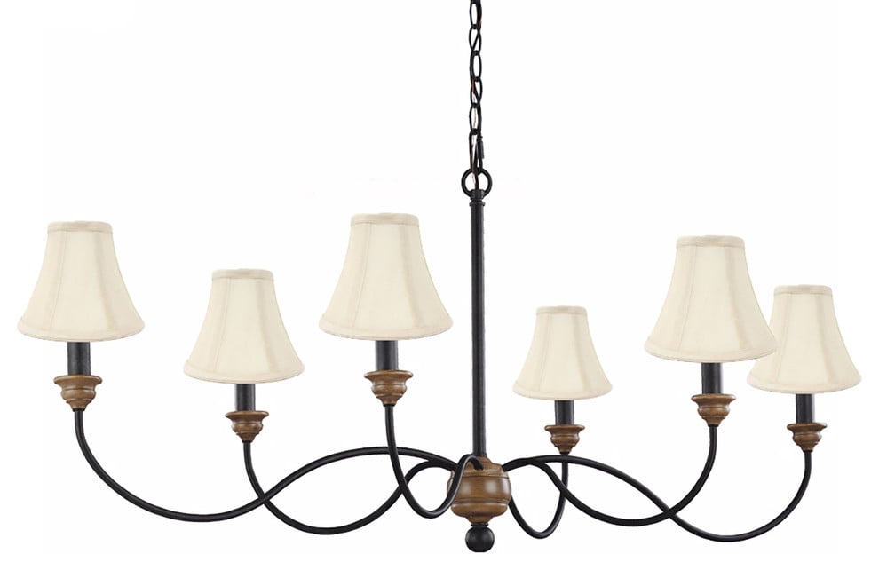 Buy Urbanest Chandelier Lamp Shades Set of 5 Soft Bell 3x6x5 Cream Clip