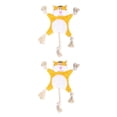 thumbnail image 2 of Transemion Polyester Stylish Pet Toy For Dogs Easy To Clean And Safe For Playtime Good Gift Plush Dog Toy tiger 2Set, 2 of 6
