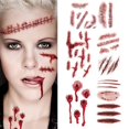 thumbnail image 2 of Pegatinas de Tatuaje de Heridas Sangrientas para Halloween, Tatuajes Temporales Impermeables de Miedo, DIY, Decoración, Fiesta, 6 Uds., 2 of 4