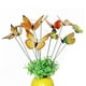 thumbnail image 4 of 12 Piezas de Decoración de Jardín de Mariposas Plástico + Herramienta de Artesanía de Jardín de Bricolaje de Metal Amarillo, 4 of 7