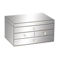 thumbnail image 3 of Urban Designs Legacy Mirrored Glass 3-Drawer Jewelry Box, 3 of 4