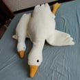 thumbnail image 4 of 19.68in Fluffy Duck Plush Toys Goose Plush Toy Sleep Pillow White, 4 of 5