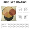 thumbnail image 5 of JEUXUS Boho Simple Circle Pattern Pillow Covers Decor Throw Pillow Covers Abstract Square Pillowcase for Bedroom Couch Outdoor, Beige, 5 of 5