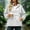 White, variant on Women Half Zip Hooded Anorak Windbreaker Pullover Jacket with Pockets Casual Lightweight Windproof Outdoor Coat White