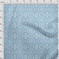 thumbnail image 4 of oneOone Polyester Spandex Medium Blue Fabric Asian Block Floral Sewing Craft Projects Fabric Prints By Yard 56 Inch Wide, 4 of 4