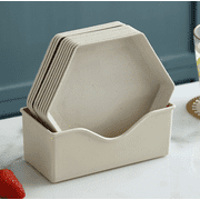 Black Friday Deals 2021 5/10Pack Unbreakable Wheat Straw Plates Dinner Dishes + Base Dishwasher & Microwave Safe