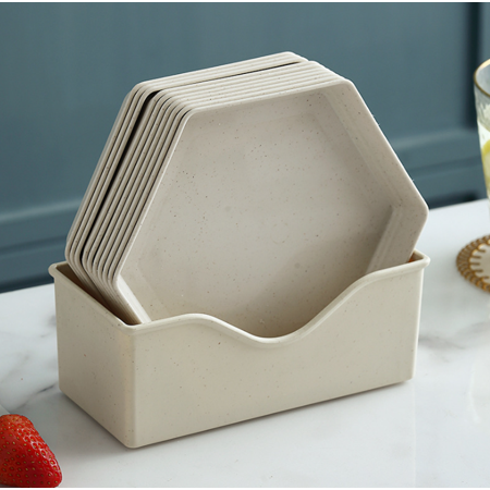 Black Friday Deals 2021 5/10Pack Unbreakable Wheat Straw Plates Dinner Dishes + Base Dishwasher & Microwave Safe