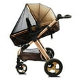 thumbnail image 2 of Mosquito net for stroller, baby stroller bug net with Sewn in Pouch, small hole mesh, Black, 2 of 7