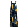 thumbnail image 4 of Halloween Jumpsuits for Women Ghost Skeleton Sleeveless Backless Horror Rompers Castle Skull Wide Leg Funny Overalls, S, 4 of 5