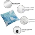 thumbnail image 6 of nygtbtfer Throw Pillow Cases Pack of 2 Two-Tone Abstract Splash-Ink Painting Decorative Cushion Covers for Couch Bed Sofa Farmhouse Decoration Teal Grey White, 6 of 7