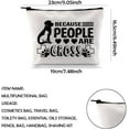 thumbnail image 2 of Veterinarian Gift Because People Are Gross Animal Lover Zipper Pouch Makeup Bag for Vet Tech, 2 of 5