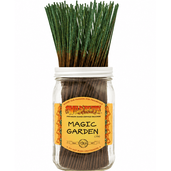 Wild Berry Magic Garden Incense Sticks, 100 Count Hand-Dipped Aromatic Incense