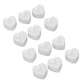 thumbnail image 1 of Velas sin llama para fiestas, bodas y festividades, juego de 12, velas LED de té con forma de corazón y brillo cálido, 1 of 8