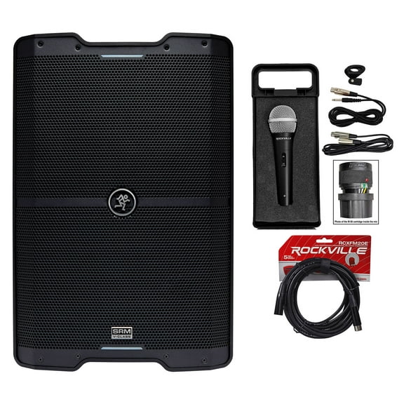 Mackie SRM210 V-Class 10” 2000w Powered PA DJ Speaker w/Bluetooth Microphone