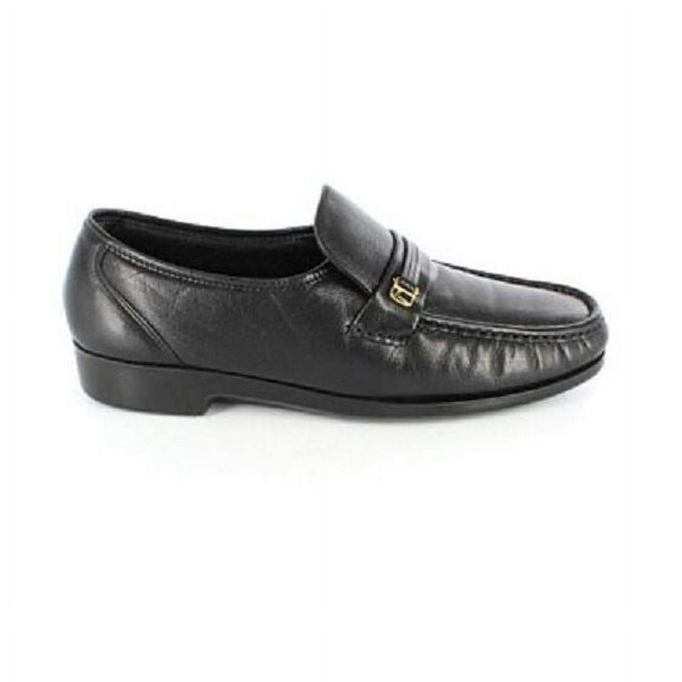 Florsheim Men's Dress Shoes Riva Black Leather Slip On 17088-01
