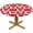Love Hearts Red, variant on Round Tablecloth 4th of July Patriotic Balloons Fitted Elastic Waterproof Wipeable Table Cloth Cover Decorations Table Pad Cover for lndoor Outdoor-48 (Round)
