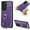 Purple, variant on Nalacover Case for Samsung Galaxy S21 Wallet Case with Card Holder & Zipper Pocket, 360° Rotation Ring Kickstand Premium PU Leather Cover, Shockproof Magnetic Button Flip Stand Phone Case,Purple