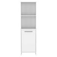 thumbnail image 1 of FM FURNITURE Danforth Modern Wood Pantry Cabinet for Kitchen Room in White, 1 of 8