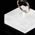 thumbnail image 3 of 3 pieces Clear Acrylic Jewelry Holder Photography Props Rings Clips Display Stand Transparent White Acrylic Ring Shelf Jewelry Display Shelf Jewelry Silver Display Prop, 3 of 5