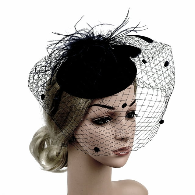 Gupgi Femmes Fascinator Chapeau de Cocktail Mariage Église Chapeaux Accessoires