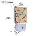 thumbnail image 4 of Yayeee LED Plug in Night Light for The Home with Auto Dusk to Dawn Light Sensors, 2 Pack, Red Floral Pattern, 4 of 6