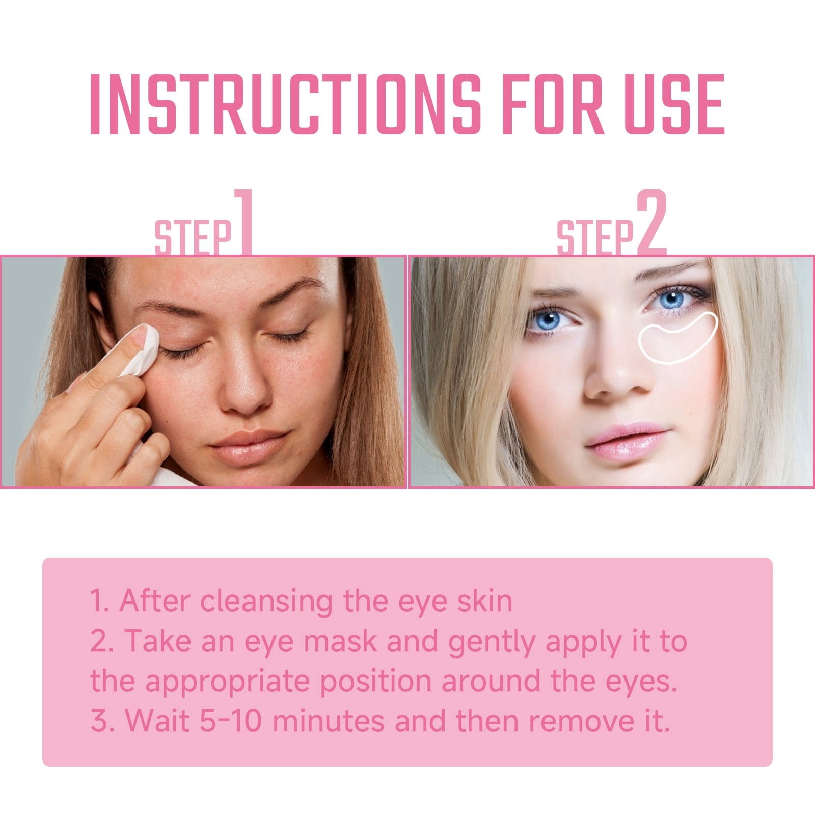Cold Eye Compress for Puffy Eyes Eye Warmer Beauty Skin Care under Eye Gel Pads Cool Sculpting compatible with Machine Revitalize Silicone Sheets Eye Gloss Makeup Party Cold Globes for