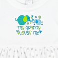 thumbnail image 4 of Inktastic My Granny Loves Me Cute Elephants Girls Baby Dress, 4 of 5