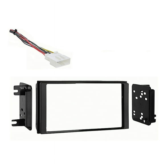 Fits Subaru Impreza WRX 12-14 w/o Factory NAV DDIN Harness Radio Dash Kit