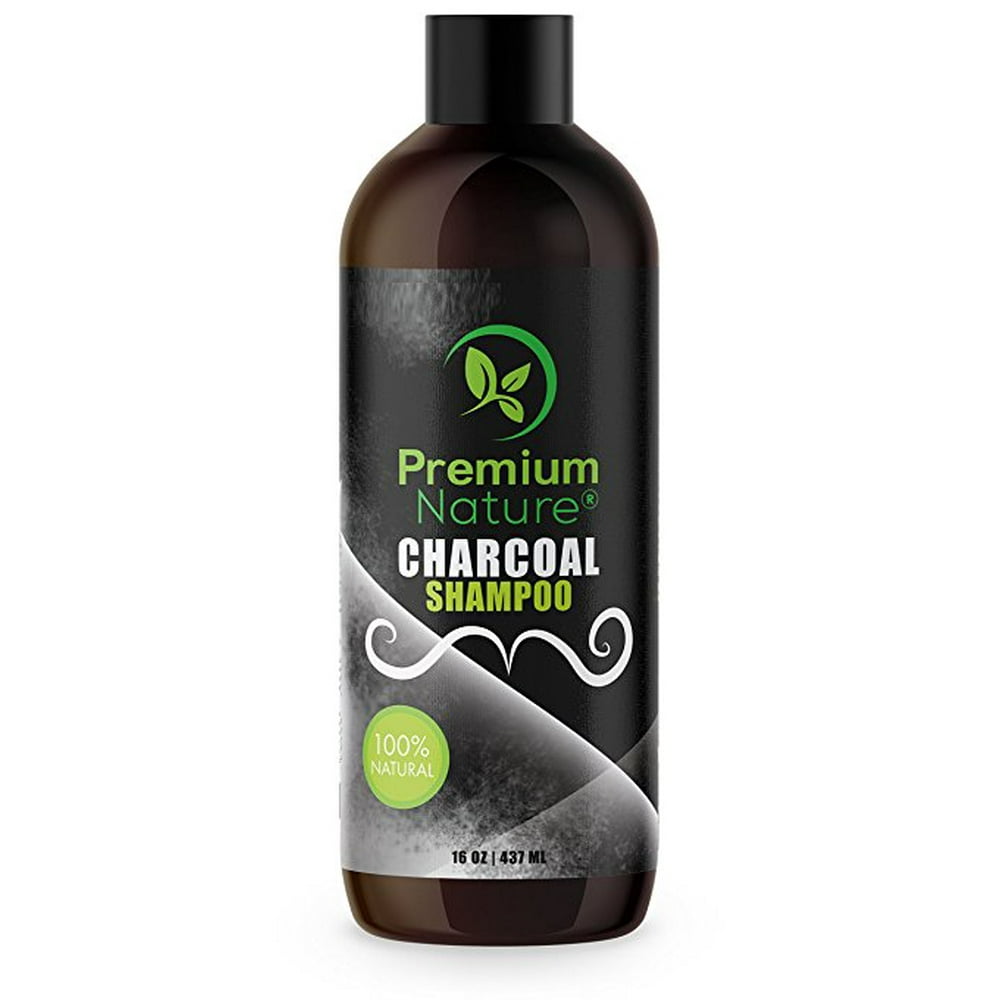 Charcoal Shampoo Sulfate Free All Natural Volumizing Moisturizing Anti