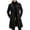Black, variant on Men's Trench Coats Notched Collar Peacoat Long Outwear Business Overcoat Single Breasted Wool Coat Winter Thicken Overcoat Dressy Outfits(Wine,S)