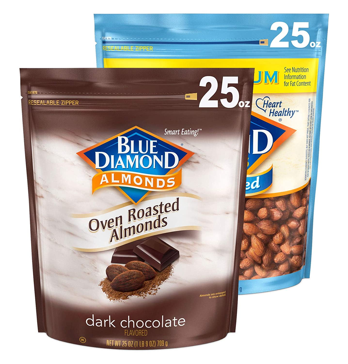Blue Diamond Almonds Sweet and Savory Bundle, Cocoa Dusted Almonds and