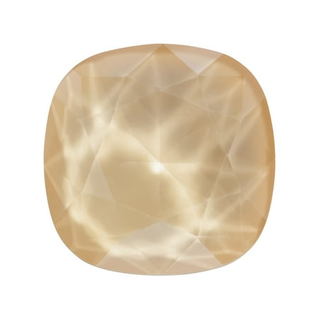 - Swarovski Crystal, #4470 Cushion Fancy Stone 12mm, 1 Piece, Crystal Ivory Cream