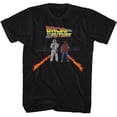 thumbnail image 1 of Back To The Future Fire Streaks Black Adult T-Shirt 3Xl, 1 of 2